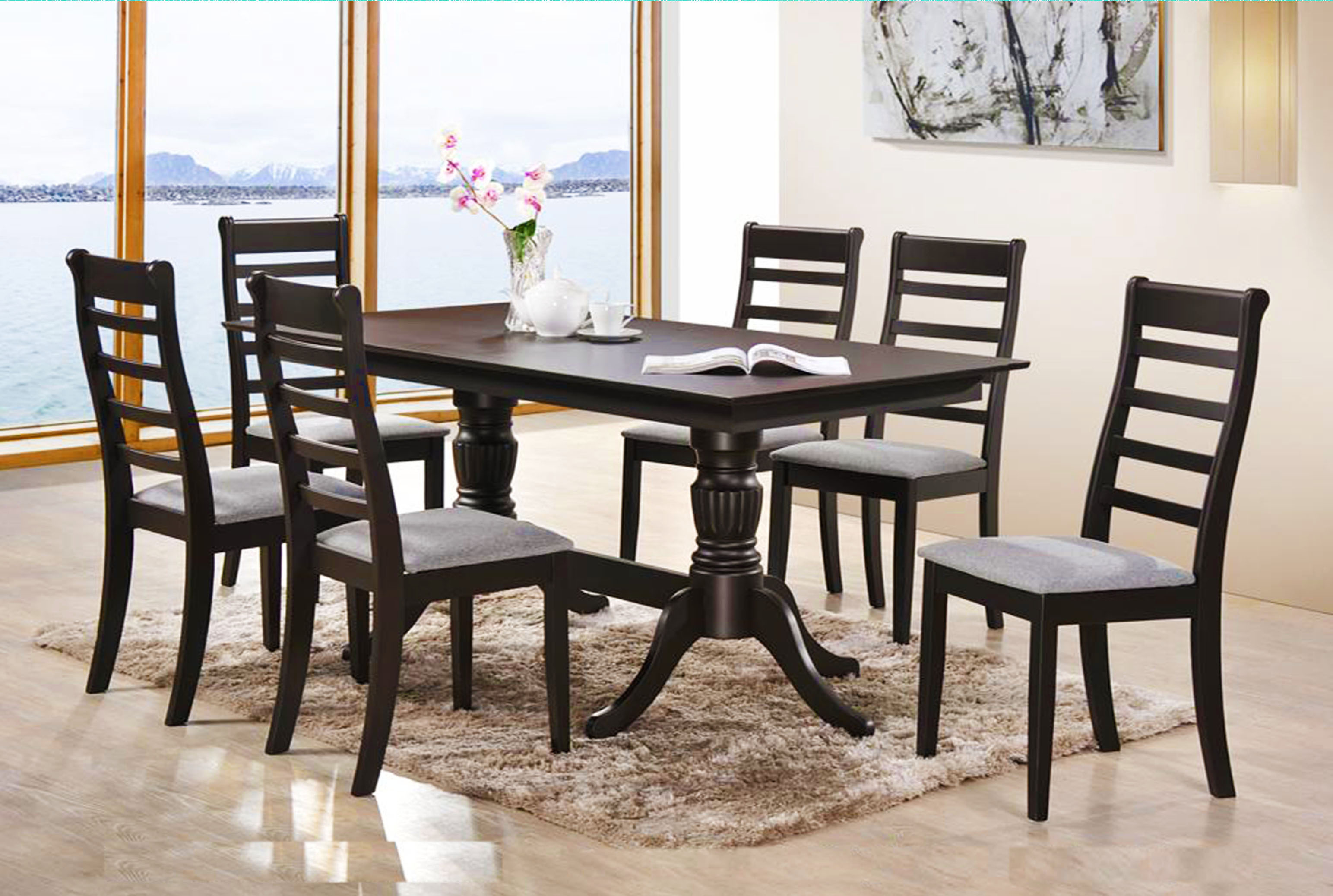 dining table + 6 chairs mod: 18908